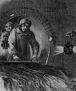 Flushing the sewers detail